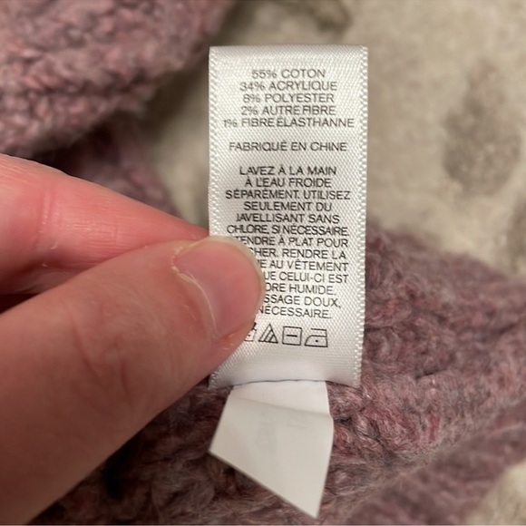 NWOT Express Off-the-Shoulder Sweater Mauve Size Small - Picture 5 of 9